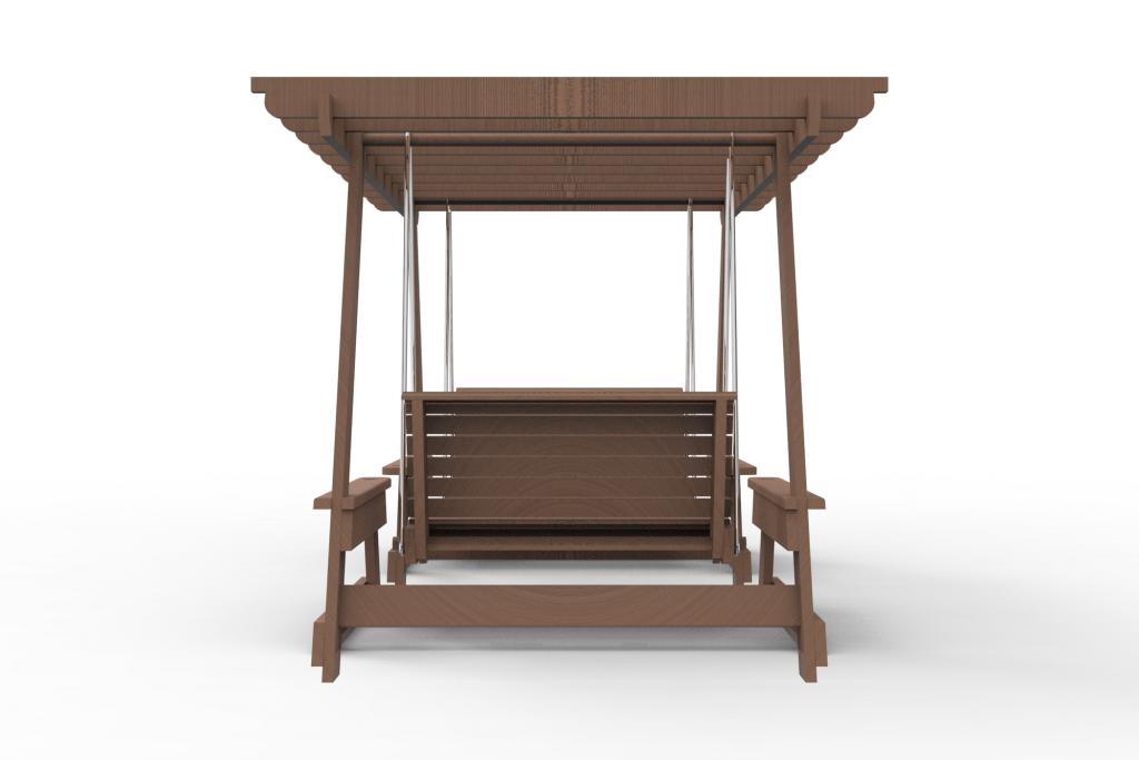 Качели 3д визуализация вид спереди