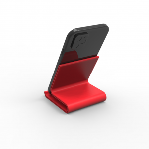 Рендер подставки для телефона красная