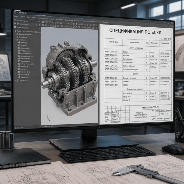 Создание спецификаций в Компас 3D по ЕСКД