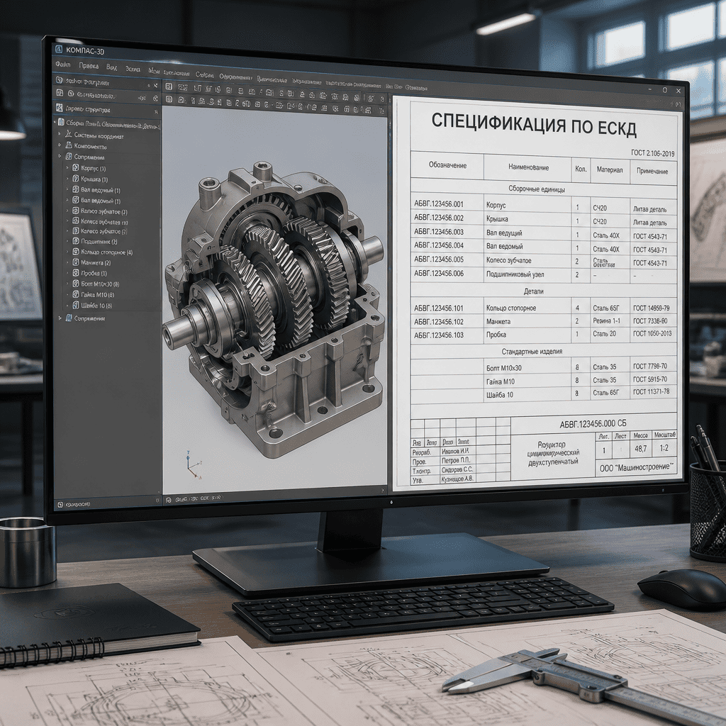 Создание спецификаций в Компас 3D по ЕСКД