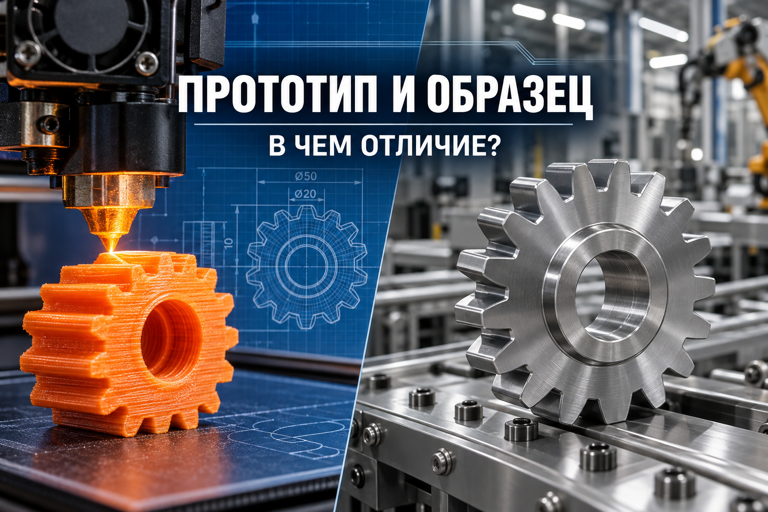 Отличие прототипа от промышленного образца